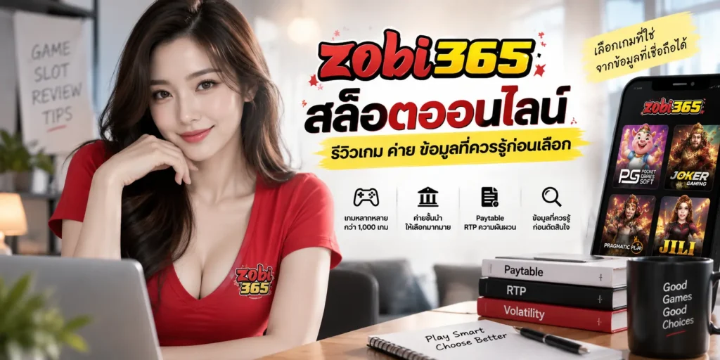 ZOBI365 สล็อตออนไลน์ รีวิวเกม ค่าย ข้อมูลที่ควรรู้ก่อนเลือก